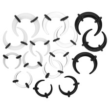 15 Pcs Septum Pincher Acrylic Horseshoe Nose Ear Septum Stretching Kit