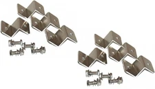 (2 Sets) Solar Panel Z Bracket Mount Mounting Set RV Boat Off Grid Silver 