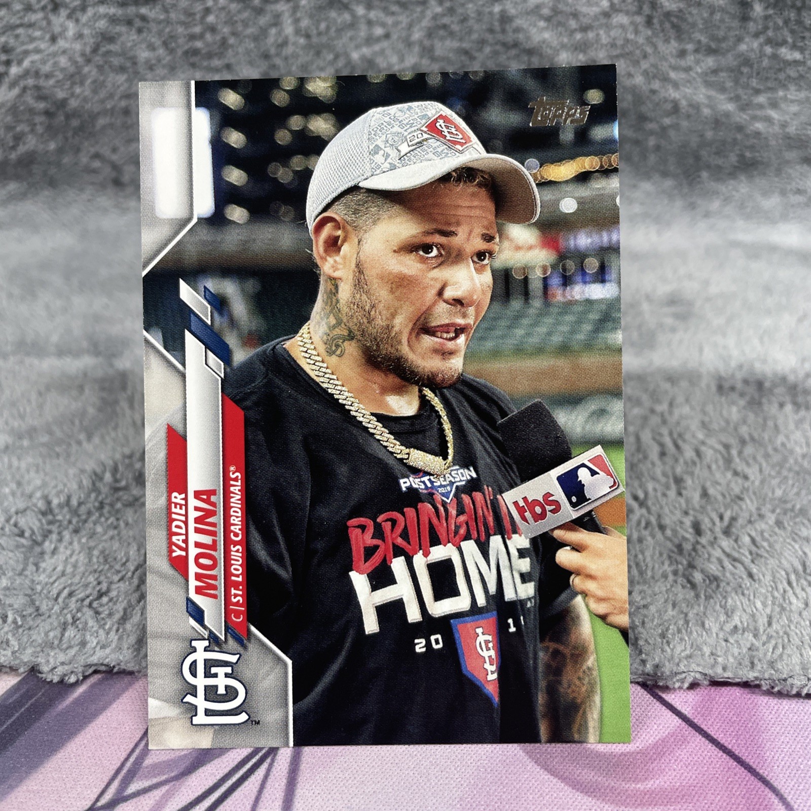 L393 YADIER MOLINA 2020 TOPPS UPDATE INTERVIEW VARIATION SP #U-169 CARDINALS