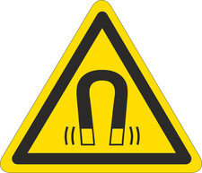 Warnaufkleber Warnzeichen Warnung vor magnetischem Feld W006