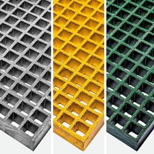 GRP Open Mesh Grating Panels – Anti-Slip & Corrosion Resistant Walkway Flooring