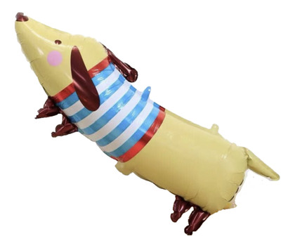 Sausage Dog Balloon Pet Birthday Party Decoration Helium/Air Glossy Foil Huge