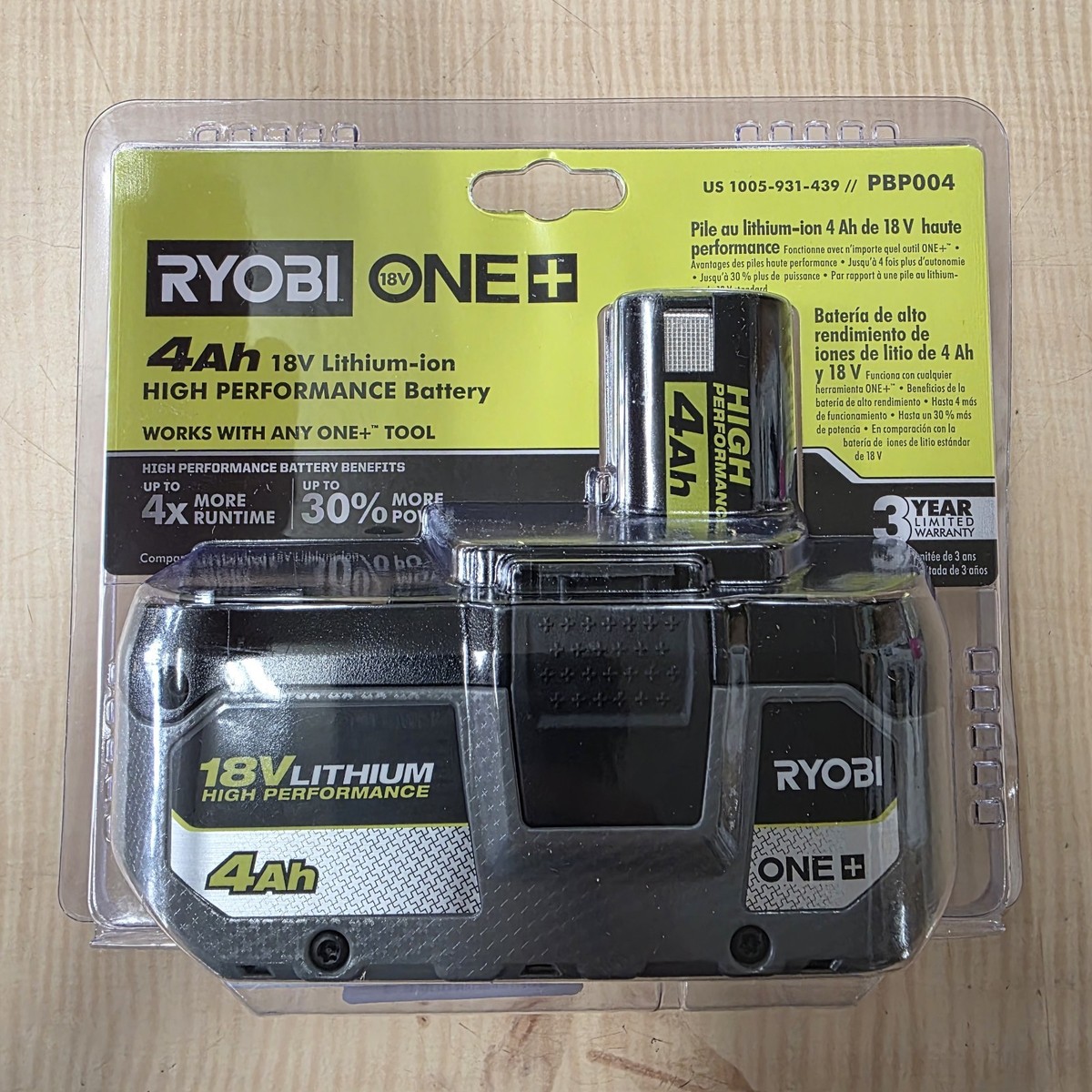 Ryobi 18v 4ah Battery RYOBI 18V ONE+ Ah Lithium-Ion HIGH
