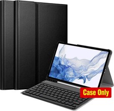 Case for Samsung Galaxy Tab S8/Tab S7 11 Inch, Keyboard and Black Color