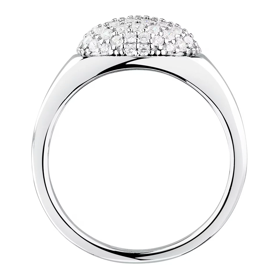 Anello donna ragazza gioielli Morellato linea Pave argento 925 % zirconi mis.14 - Immagine 2 di 4