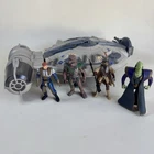 Hasbro Star Wars Outrider Ship 1996 SOTE Dash Rendar Xizor Leia Chewie Lot 4Figs