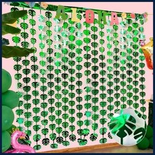 1X2M Artificial Palm Leaf Rain Curtains Tropical Palm Leaves Tinsel Tassel
