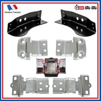 2 VerstäRkungsplatten + 4 TüRscharniere Hinten FüR Jumper Ducato Boxer (2006-)