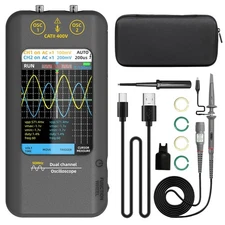 BSIDE Dual Channels Handheld Oscilloscope 50MHz Bandwidth 3.98" Full-Viewing LCD