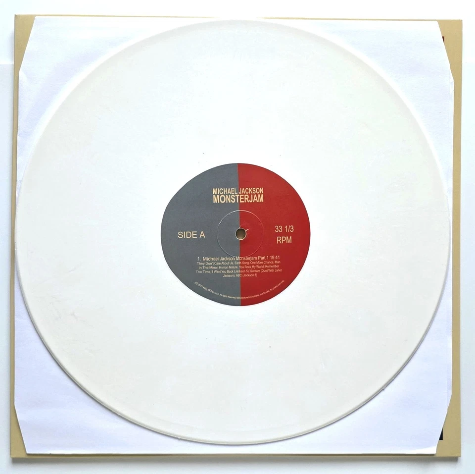 MICHAEL JACKSON - Michael Jackson Monsterjam (2x12" LP 33T) PROMO White Marbled - Photo 3/4