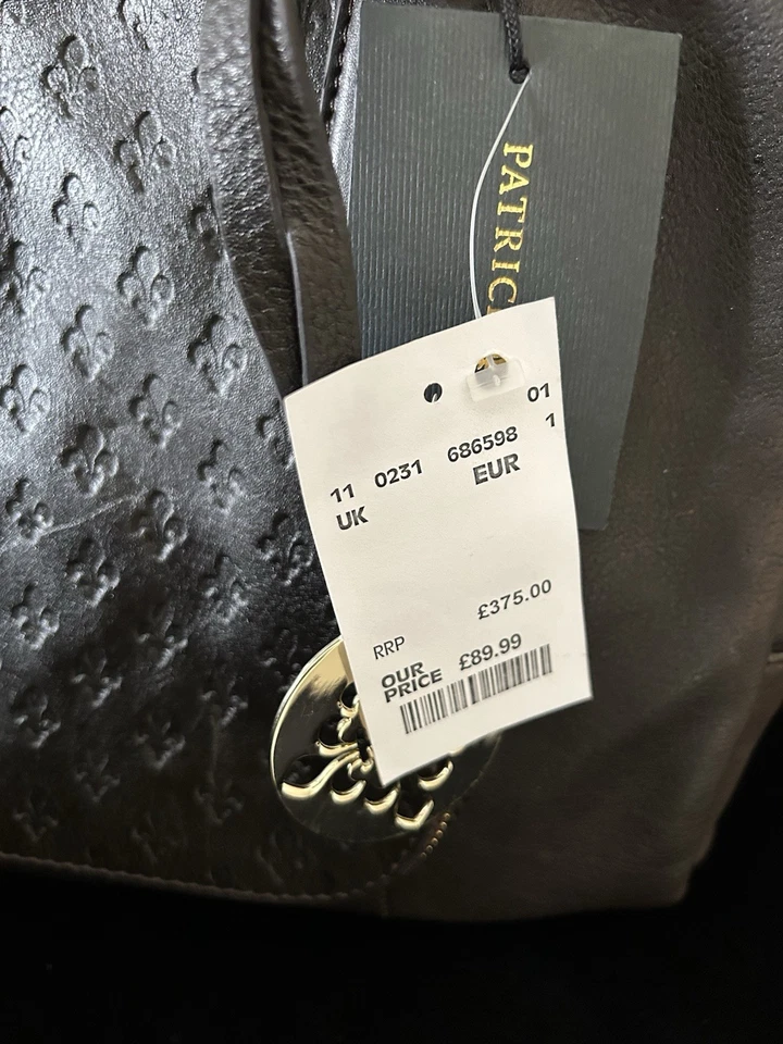 Patrick Cox Dark Brown Real Leather Double Handled Large Handbag - BNWT - Image 2 of 4