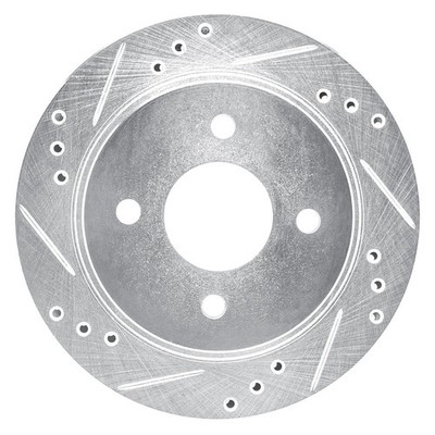 For Mercury Cougar 99-02 Brake Rotor DFC Premium Drilled & Slotted Rear Driver
