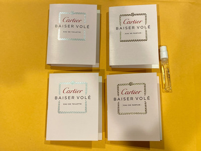 Lot 4 Cartier Baiser Vole~Eau De Parfum Toilette EDP EDT Sample 0.15 oz