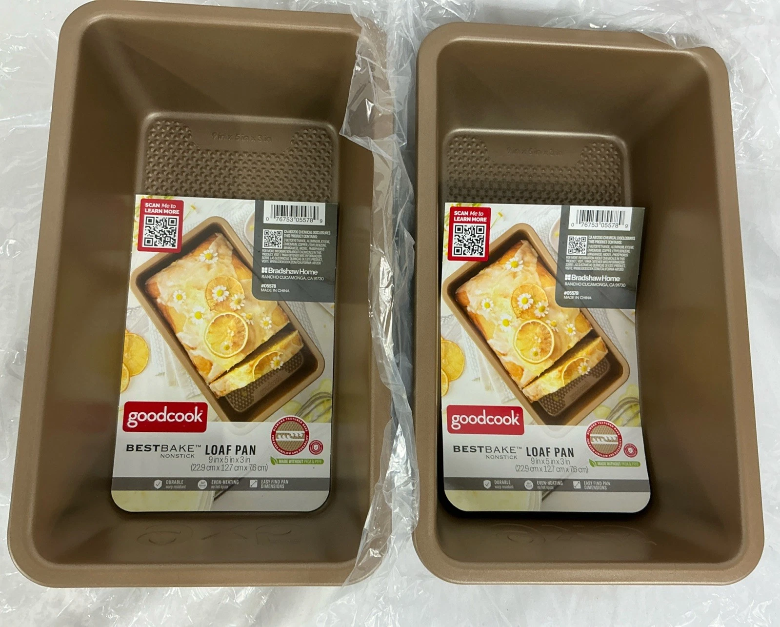 2 BestBake Nonstick Textured Carbon Steel Loaf Pans 9" x 5" x 3” Bronze Finish
Opens in a new window