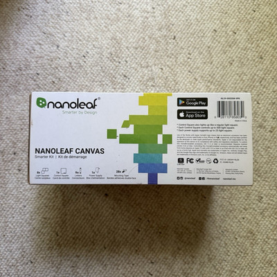 Nanoleaf Canvas 9-Light Multicolor LED Smart Kit, App/Voice/Touch Control, Wi-Fi