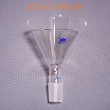 Lab glass powder funnel additon funnel 12 cm diameter, 10cm diameter 24/29 joint