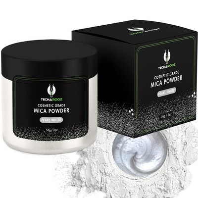Pearl White MICA Powder for EPOXY Resin 56G / 2OZ. JAR - TECHAROOZ 2 Tone Res...