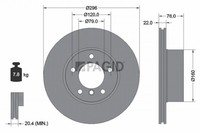 2X Pagid Bremsscheibe 50439NHC FüR Bmw 5Er E39 Touring 520 523 525 Tds 528 530
