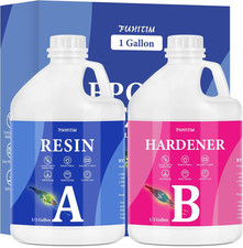 Epoxy Resin 1 Gallon - Crystal Clear Epoxy Resin Kit - Self-Leveling, High-Gloss