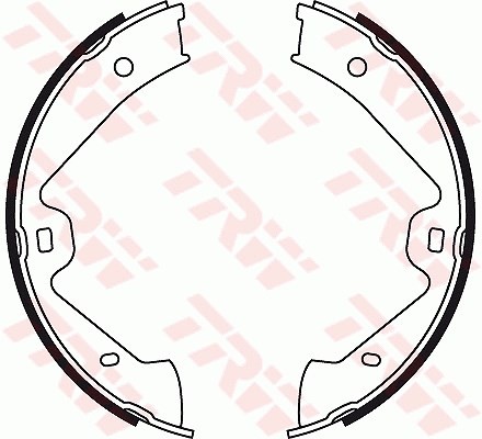 TRW Bremsbackensatz, Feststellbremse Hinterachse U.A. FüR Porsche, VW-image