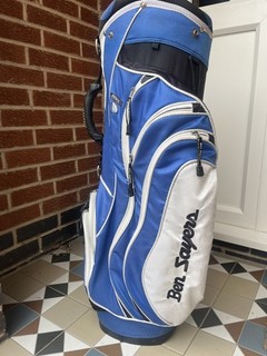 BOLSA TROLLEY CARRITO DE GOLF BEN SAYERS AZUL BLANCO