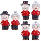 6 PCs Opa und Oma Shape Decor Einzigartige Auto Ornamente Auto Mini-Verzierungen