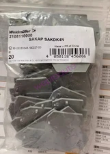 1 Bag (20pcs) Weidmuller Wiring Terminals Accessories SAKAP SAKDK4N 2108110000