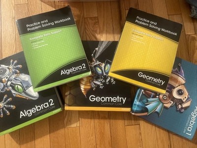 Pre - Owned Pearson Math Textbooks And Workbooks Set