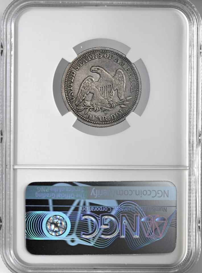 1857-O 25C SEATED LIBERTY QUARTER NGC XF DETAILS "CLEANED" #8405236-009 - Image 4 of 4