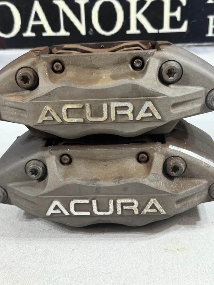 Pinzas de freno delanteras izquierda derecha Acura RL Advics 2005-2012 4 pistones (par) OEM Foto 3 de 4