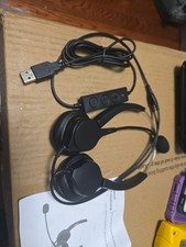  New USB On-Ear Headset Noise Canceling Microphone  Inline Controls
