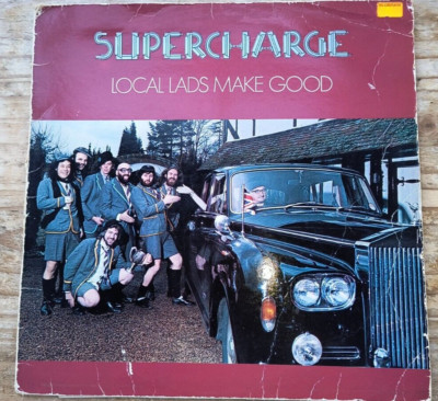 SUPERCHARGE ''LOCAL LADS MAKE GOOD'' ORIG VIRGIN UK VINYL LP 1976 FUNK SOUL