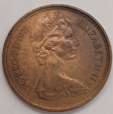 英国 2 New Pence, 1971年 RARE 2 NEW PENCE 1971 Coin | eBay