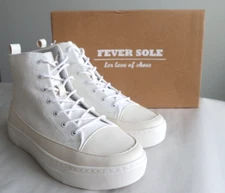 FEVER SOLE Women's Featured PU Leather Colorful Lace-Up Sneaker Size US 6.5