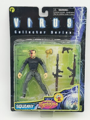 VIRUS Collector Series SQUEAKY Action Figure RESAURUS 1998 RARE FIGURE