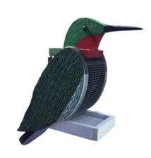  Hanging HUMMINGBIRD Shaped Bird Feeder & Clean Out-  Amish Made in USA