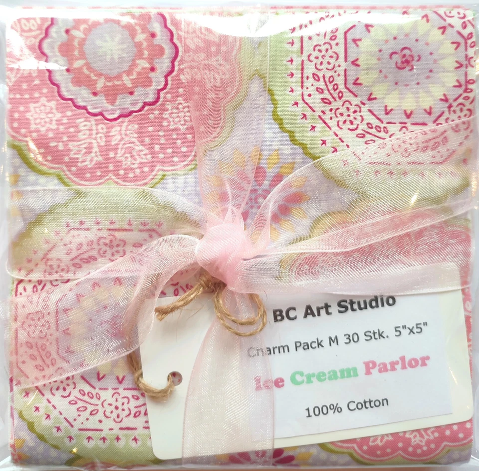 Patchworkstoff Charm Pack 5inch Moda in the beginning Ice Cream Parlor 30x12,7cm - Bild 2 von 4