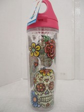 Tervis 1243666 Watercolor Pansy Tumbler With Wrap And Purple Lid 24oz Water Bott For Sale Online