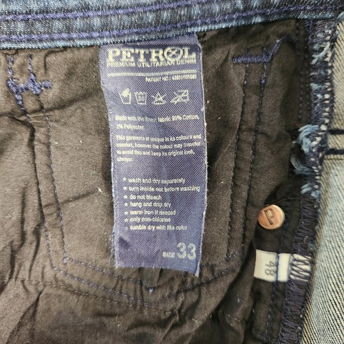 PETROL DRIVESHAFT WOMENS JEANS SIZE 33 SKINNY MID RISE BLUE DENIM - Picture 9 of 13