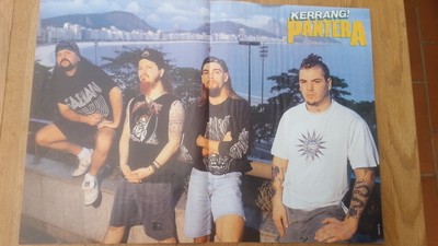 PANTERA / DIMEBAG 2-sided Centerfold magazine POSTER  17x11 inches