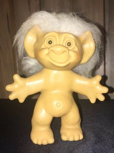 Adorable Vintage Uneeda Wishnik White Hair 6 Troll Doll Ebay