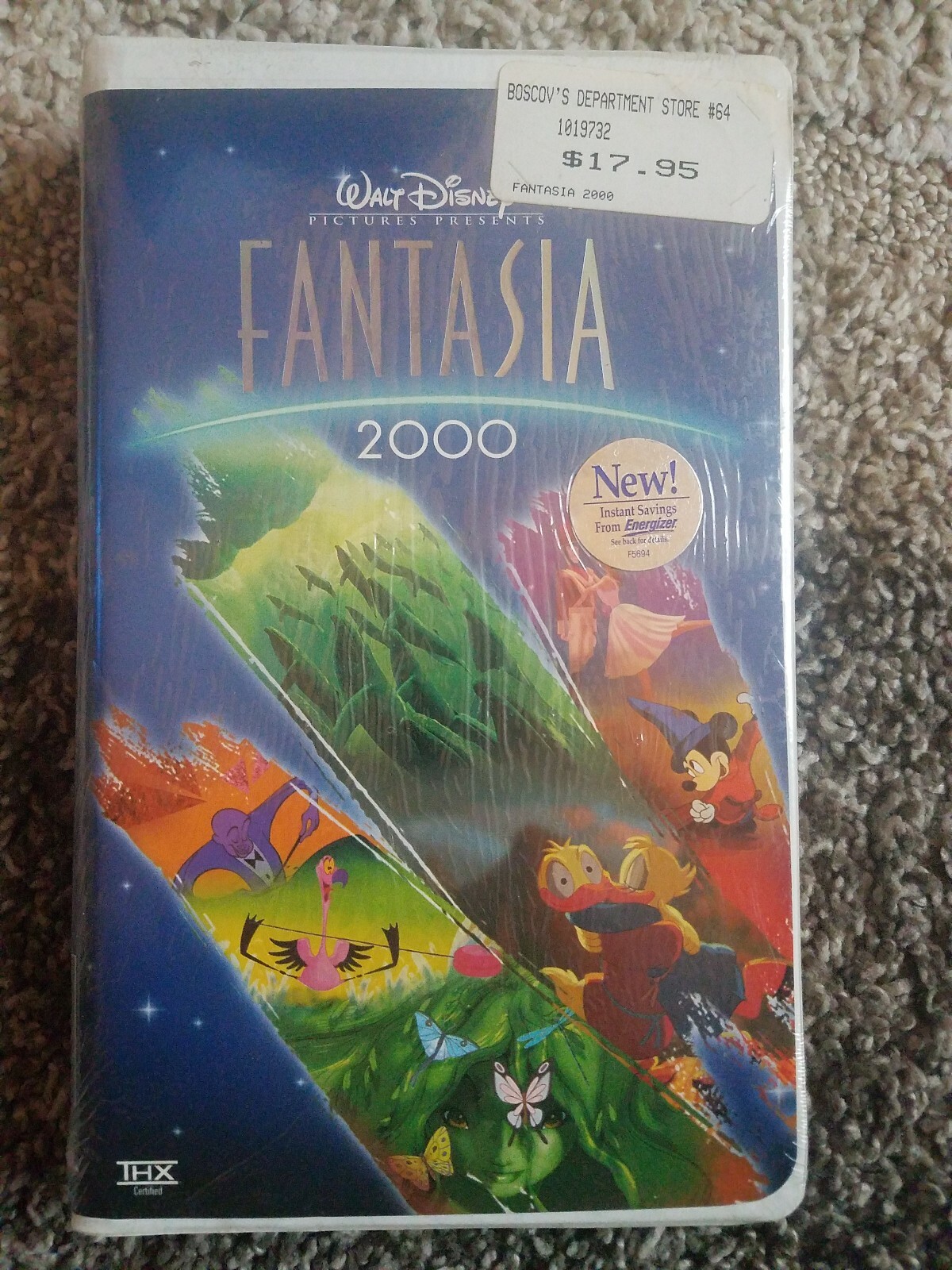 Fantasia 2000 VHS, 2000, Clamshell Case Disney Mickey Mouse Animated
