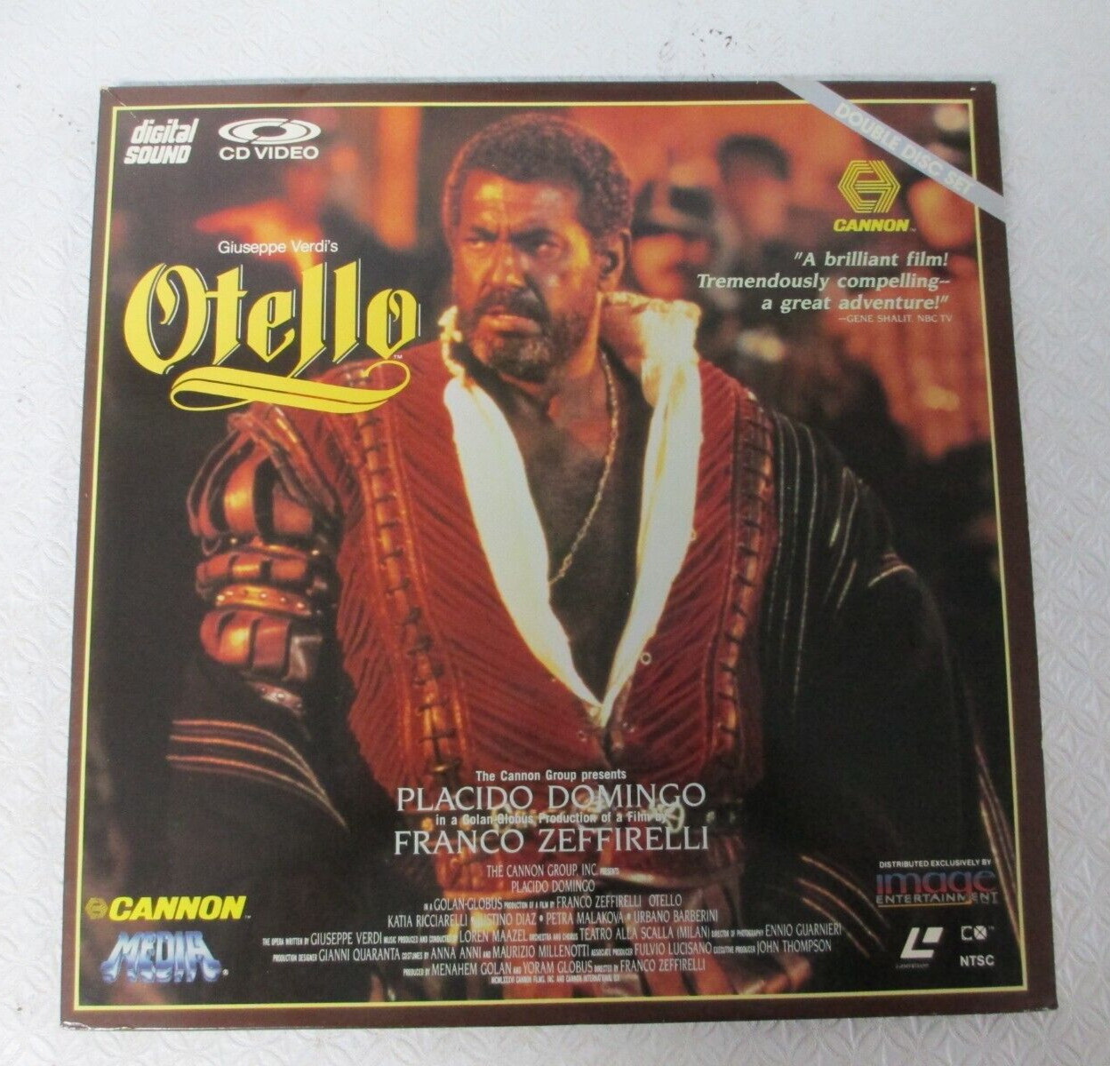 LASERDISC ( 2 ) OTELLO verdi PLACIDO DOMINGO zeffirelli DOUBLE disc