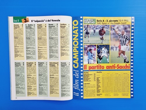 Guerin Sportivo 37-1995 Vialli-Baggio-Di Livio-Hakan Sukur-Vicenza-Guidolin - Bild 9 von 9