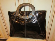 FLASH SALE KATE SPADE women's designer BLACK patent Large TOTE bag