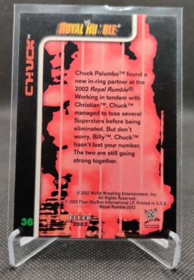 2002 Fleer WWF Royal Rumble #36 Chuck wrestling card | eBay