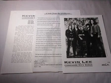 Kevin Lee & The Lonesome City King Press Kit
