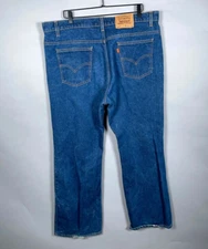 VTG 1997 Levi's 517 Bootcut Jeans Men's 42 x 30 Blue Denim Orange Tab USA Made