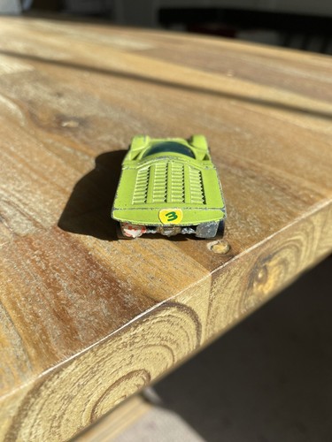 Vintage Redline Hot Wheels 1970 Ferrari 512 S Lime Green Enamel FREE SHIPPING - Picture 4 of 12