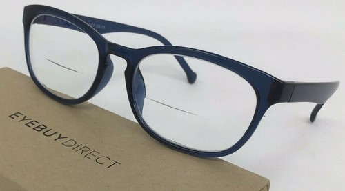 Eyebuydirect Drums 51-17-135 C5 Oval Blue Plastic Eyeglasses FRAMES ONLY D49 - Picture 2 of 7